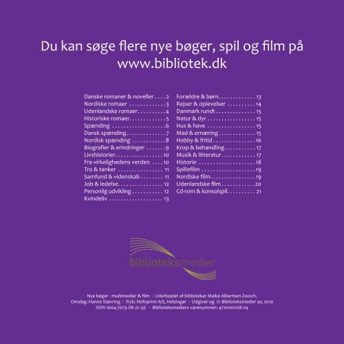 Nye bøger - Viborg Bibliotekerne