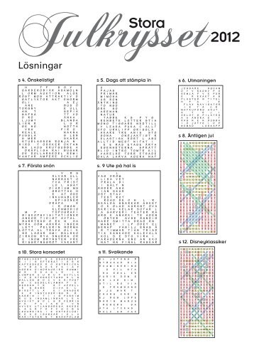 Lösningar (PDF) - Krysset