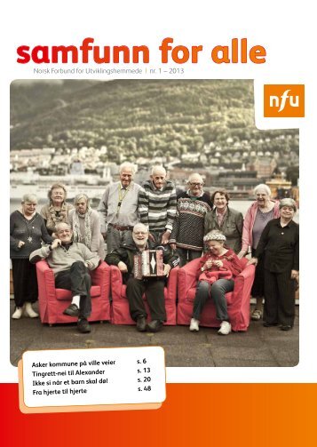 Samfunn for alle nr. 1/2013 - NFU