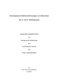 Homoleptische Methylverbindungen von Elementen der 4. und 5 ...