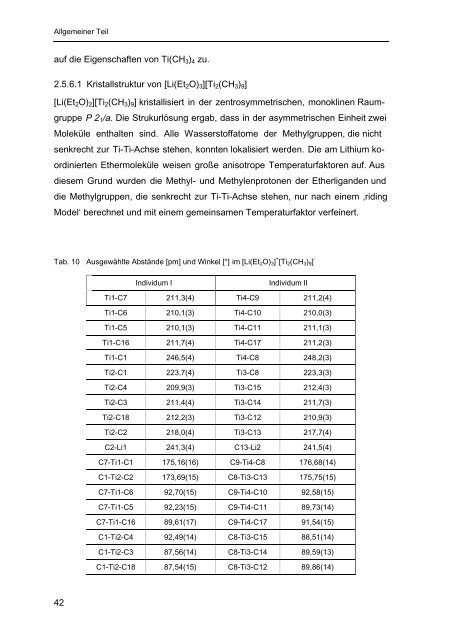 Homoleptische Methylverbindungen von Elementen der 4. und 5 ...