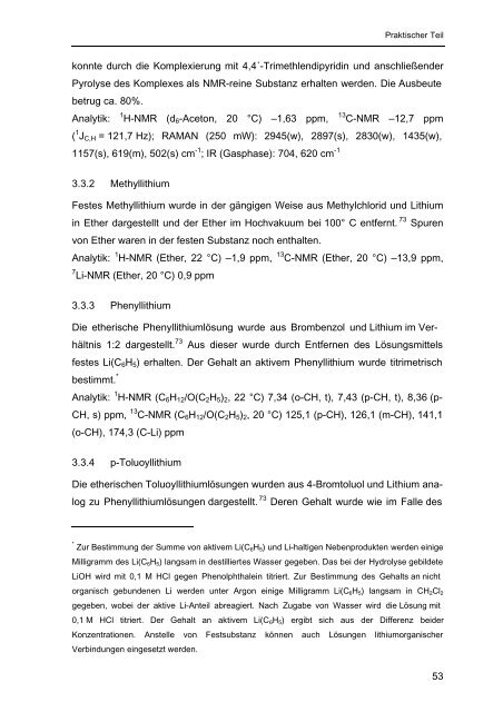 Homoleptische Methylverbindungen von Elementen der 4. und 5 ...