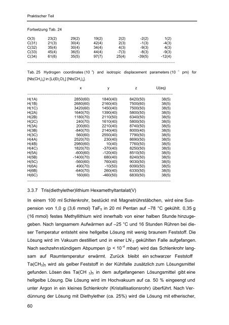 Homoleptische Methylverbindungen von Elementen der 4. und 5 ...