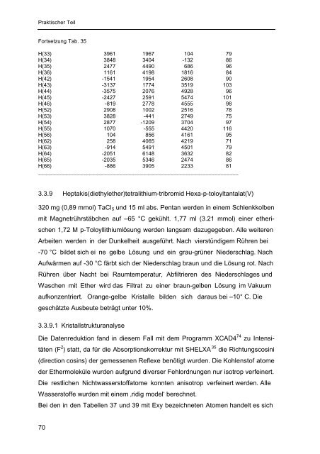 Homoleptische Methylverbindungen von Elementen der 4. und 5 ...