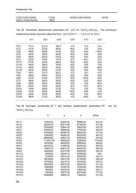 Homoleptische Methylverbindungen von Elementen der 4. und 5 ...