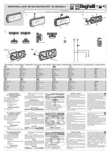 Istruzioni uso - Beghelli