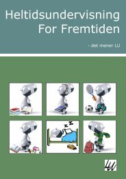 Heltidsundervisning For Fremtiden - Landsforeningen af ...