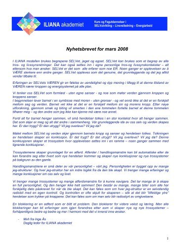 Mars 2008 Intervju med Sidsel Haugen