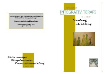 Utgave des/2006 - Norsk Forening for Integrativ Terapi