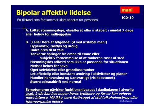 Bipolar affektiv sindlidelse - Psykiater.nu