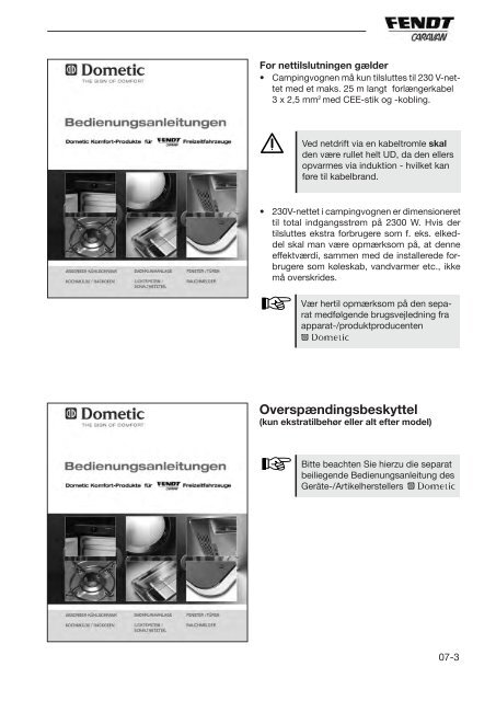 BETJENINGSVEJLEDNING 2012 og 2013 - FENDT Klub Danmark