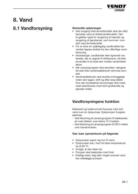 BETJENINGSVEJLEDNING 2012 og 2013 - FENDT Klub Danmark