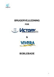 Victory og Vivera Brugervejledning - Spabad.dk