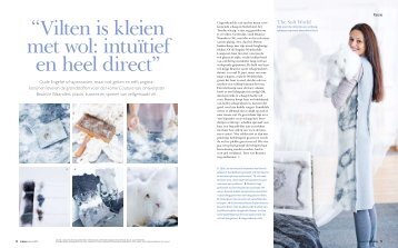 “Vilten is kleien met wol: intuïtief en heel direct” - the soft world