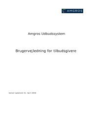 Brugervejledning for tilbudsgivere - Forside - Amgros