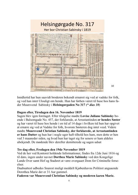 Sabinsky, Dorothea Marie - Nyboders Mindestuer