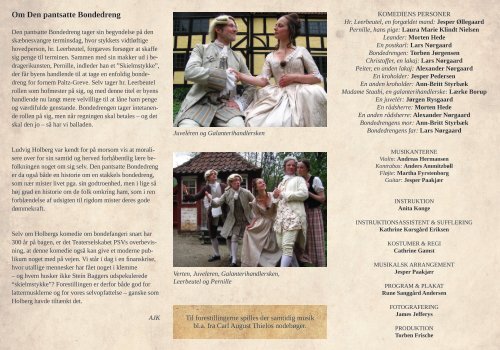 Program - Teaterselskabet Pulchra Semper Veritas