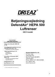 DriEaz HEPA500 DK.pdf - Munters A/S