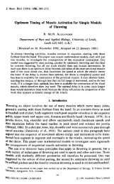 Optimum Timing of Muscle Activation for Simple Models of Throwing