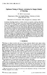 Optimum Timing of Muscle Activation for Simple Models of Throwing
