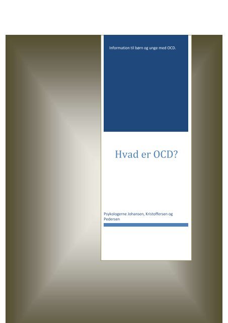 Information til børn og unge med OCD - Psykologerne Johansen ...