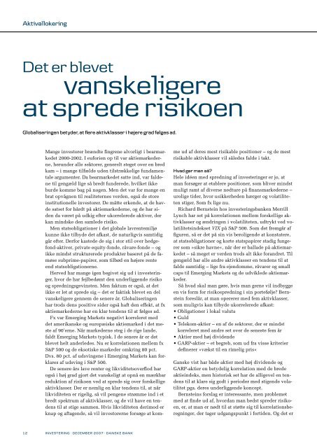 investering - Danske Bank