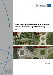 Evaluering af effekter af rundkørsler med forskellig ... - Trafitec