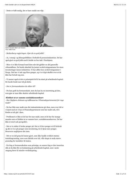 Hele landet vårt er et eksperiment NA24/navn