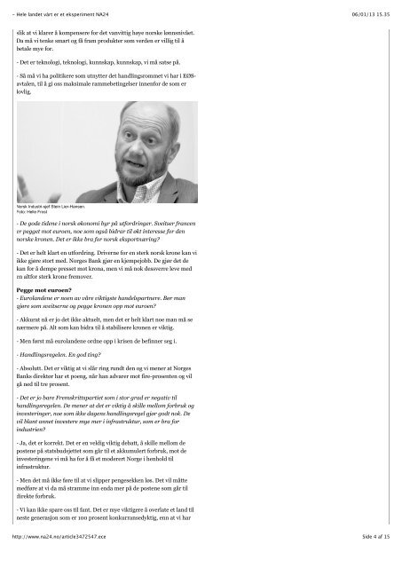 Hele landet vårt er et eksperiment NA24/navn