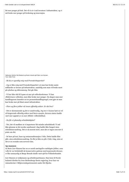 Hele landet vårt er et eksperiment NA24/navn