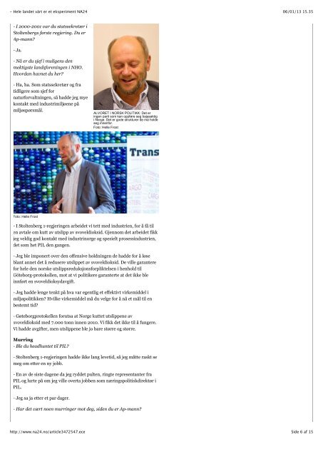 Hele landet vårt er et eksperiment NA24/navn