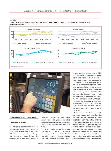 Evolución de los márgenes comerciales de los productos ... - Mercasa