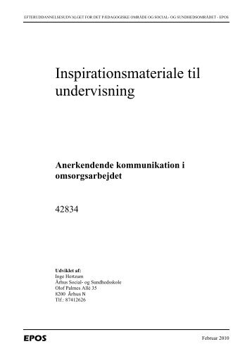 Inspirationsmateriale til undervisning - EPOS