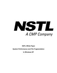 NSTL White Paper System Performance and File Fragmentation In ...