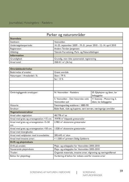 Naturen i Rødovre - side 1 - 87 - Rødovre Kommune