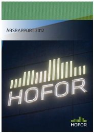 ÅRSRAPPORT 2012 - hofor