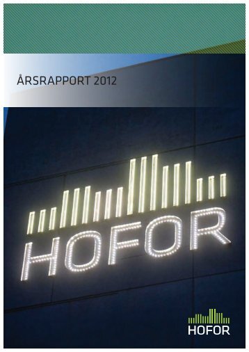 ÅRSRAPPORT 2012 - hofor