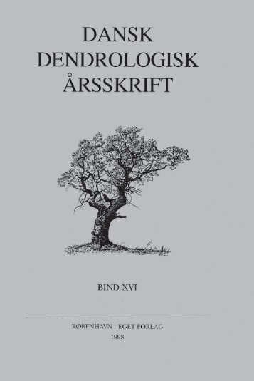 Volume 16 (1998) - Dansk Dendrologisk Forening