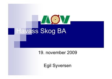 AØV-Egil Syversen - Havass Skog BA