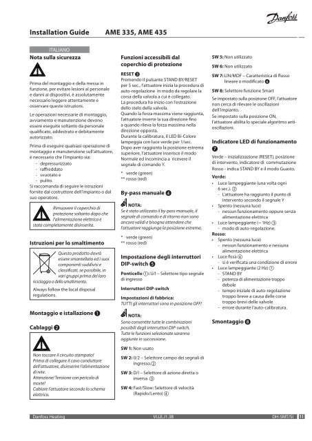 Installation Guide AME 335, AME 435 - Intellisys