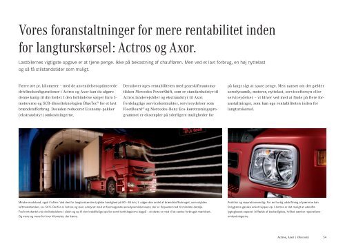 Axor. Actros. - Mercedes-Benz Danmark