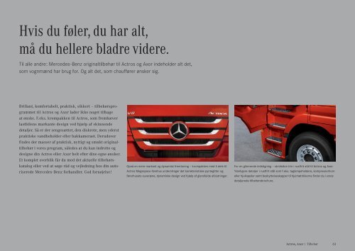 Axor. Actros. - Mercedes-Benz Danmark