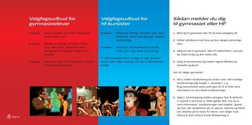 Brochure om Varde Gymnasium 2013 - Varde Gymnasium og HF