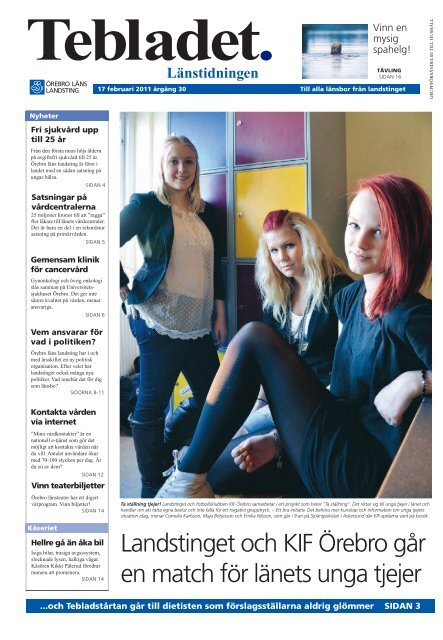 Tebladet nr 1 2011 - Örebro läns landsting