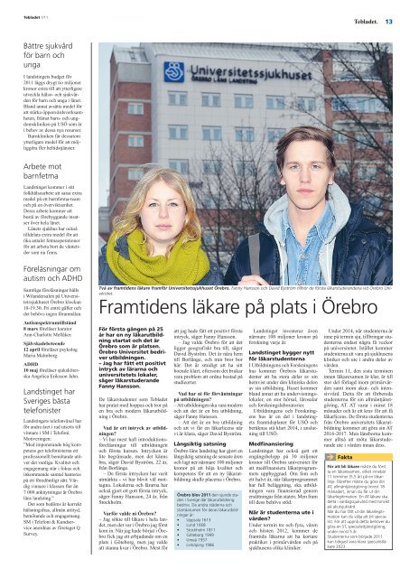 Tebladet nr 1 2011 - Örebro läns landsting