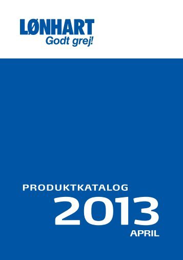 Produktkatalog 2013 - Helge Lønhart A/S
