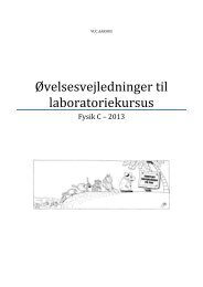 Øvelsesvejledninger til laboratoriekursus - VUC Aarhus