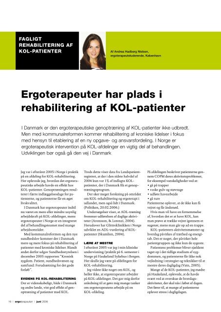 [pdf] Ergoterapeuter har plads i rehabilitering af KOL-patienter