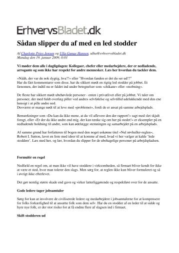 Sådan slipper du af med en led stodder