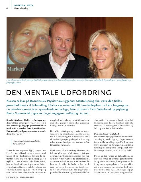 Indsigt & Udsyn - December 2011 - Psykiatrien - Region Nordjylland